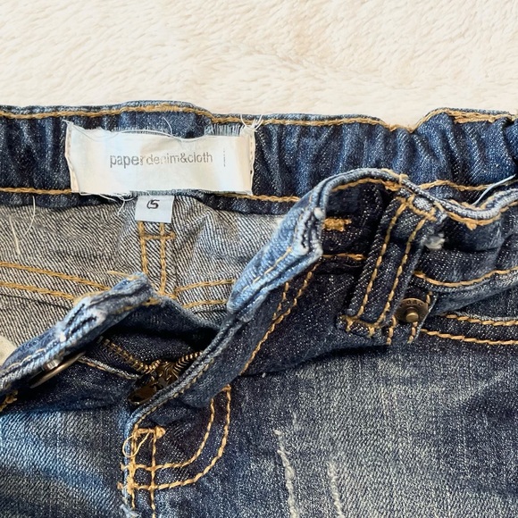 Girl’s Paper Denim & Cloth Distressed Denim Skirt - Picture 5 of 10